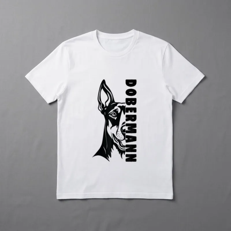 Dobermann Hund Dobermann Besitzer T-Shirt 0069 – Klassisches T-Shirt in Schwarz