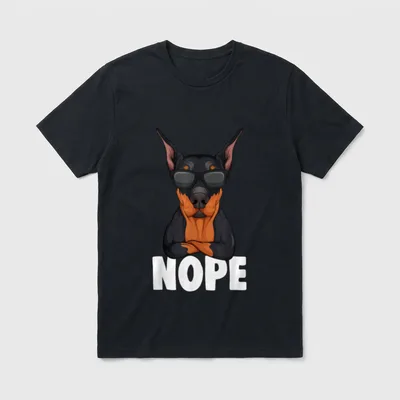 Dobermann Hunde Frauchen Herrchen T-Shirt – Klassisches T-Shirt in Schwarz