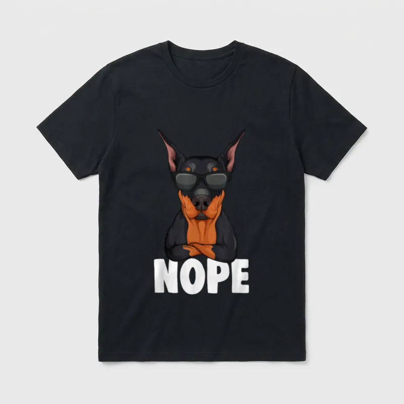 Dobermann Hunde Frauchen Herrchen T-Shirt – Klassisches T-Shirt in Schwarz