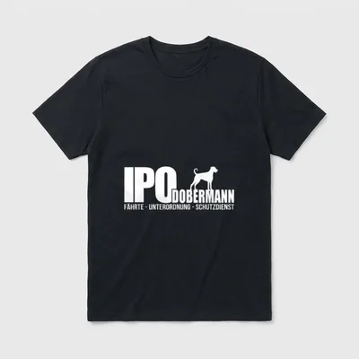 Dobermann Hund Hunde IPO T-Shirt – Klassisches T-Shirt in Schwarz
