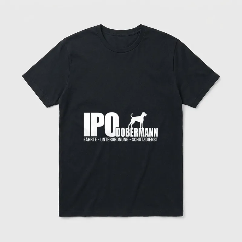 Dobermann Hund Hunde IPO T-Shirt – Klassisches T-Shirt in Schwarz