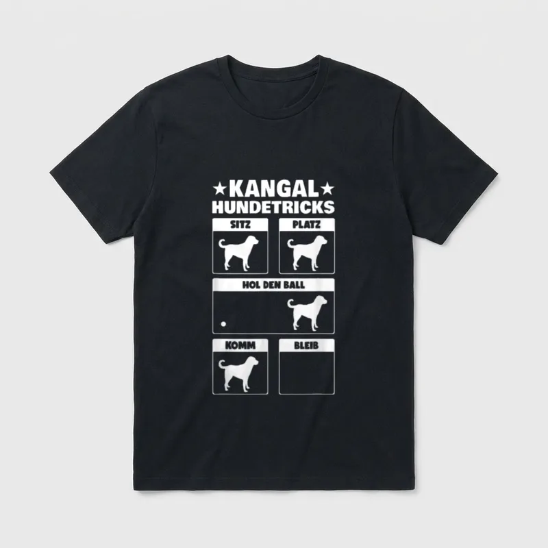 Kangal Hundetricks Anatolischer Hirtenhund T-Shirt – Klassisches T-Shirt in Schwarz