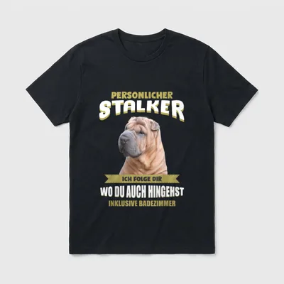 Shar Pei Shar Pei T-Shirt – Klassisches T-Shirt in Schwarz