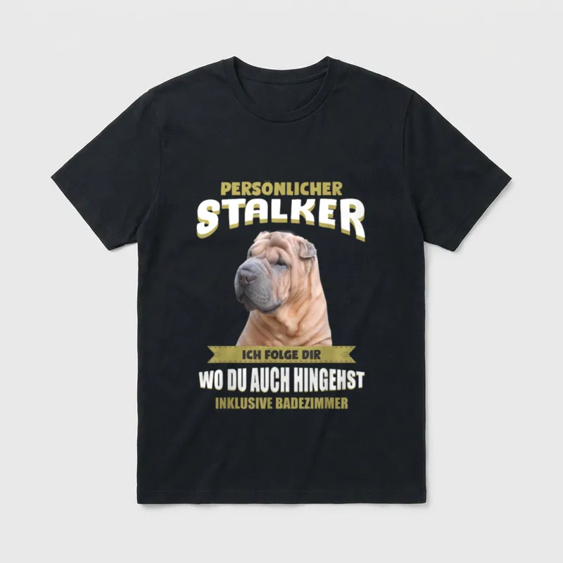 Shar Pei Shar Pei T-Shirt – Klassisches T-Shirt in Schwarz