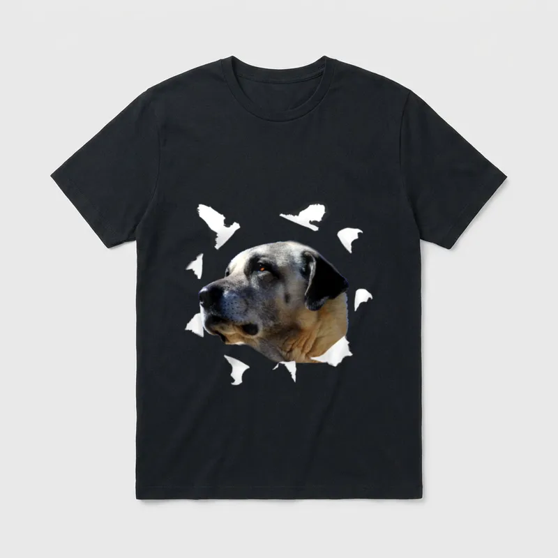 Kangal Kangal Hund T-Shirt 0016 – Klassisches T-Shirt in Schwarz