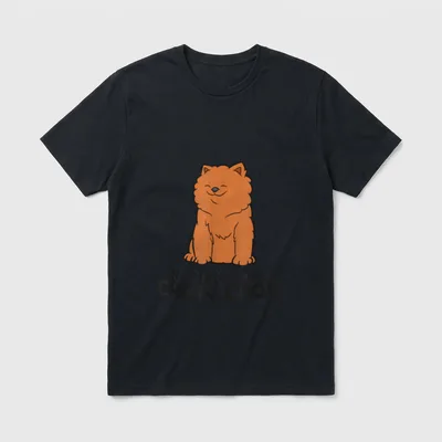Chow Chow Hund T-Shirt – Klassisches T-Shirt in Schwarz
