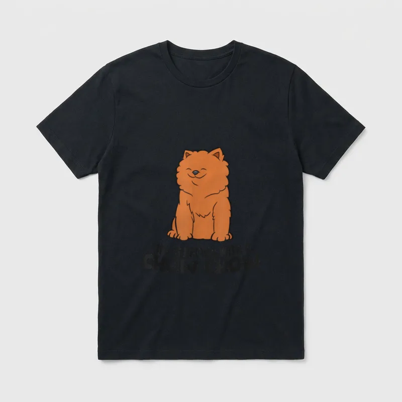 Chow Chow Hund T-Shirt – Klassisches T-Shirt in Schwarz