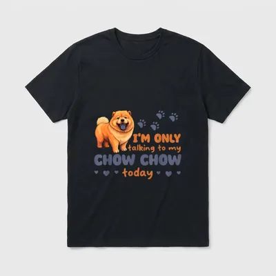 Chow Chow ich spreche T-Shirt – Klassisches T-Shirt in Schwarz