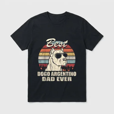 Best Dogo Argentino Dad T-Shirt – Klassisches T-Shirt in Schwarz