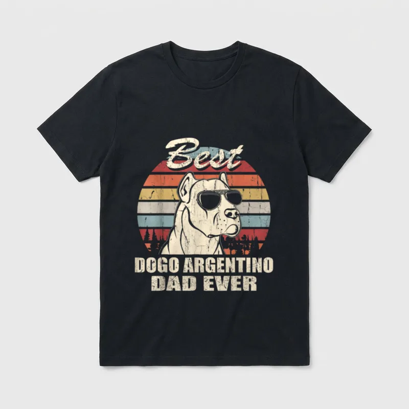 Best Dogo Argentino Dad T-Shirt – Klassisches T-Shirt in Schwarz