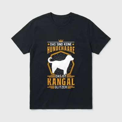 Kangal Glitzer Anatolischer Hirtenhund T-Shirt – Klassisches T-Shirt in Schwarz