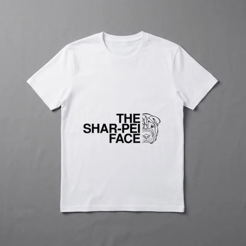 The Shar-Pei Face I T-Shirt – Klassisches T-Shirt in Schwarz