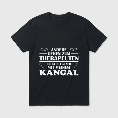 Andere gehen zum Therapeuten T-Shirt 0040 – Klassisches T-Shirt in Schwarz