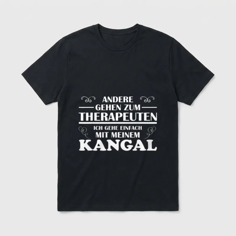 Andere gehen zum Therapeuten T-Shirt 0040 – Klassisches T-Shirt in Schwarz