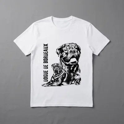 Bordeauxdogge Französischer Mastiff T-Shirt – Klassisches T-Shirt in Schwarz