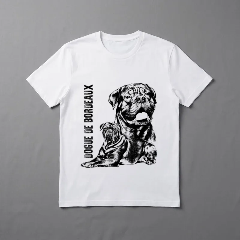 Bordeauxdogge Französischer Mastiff T-Shirt – Klassisches T-Shirt in Schwarz