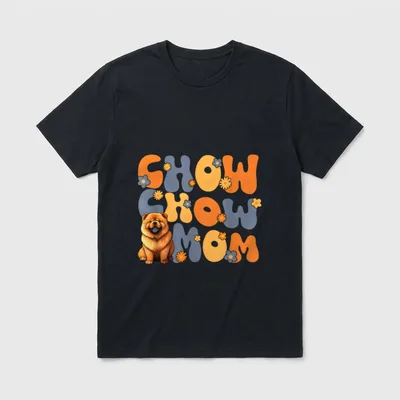Chow Chow Hund Groovy T-Shirt – Klassisches T-Shirt in Schwarz