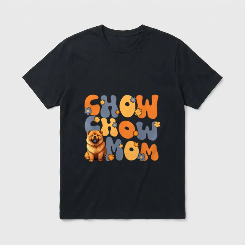 Chow Chow Hund Groovy T-Shirt – Klassisches T-Shirt in Schwarz