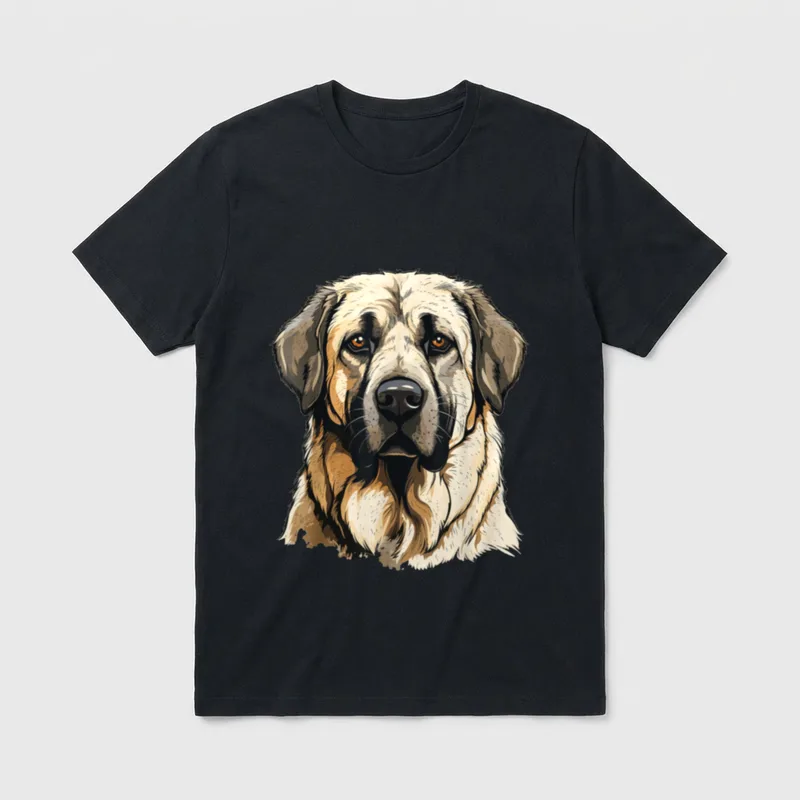 Kangal Hund Kangal T-Shirt 0055 – Klassisches T-Shirt in Schwarz