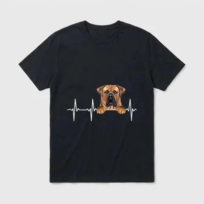 Lustiger Hunde-Herzschlag für Boerboel-Liebhaber T-Shirt – Klassisches T-Shirt in Schwarz