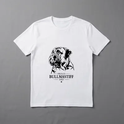 Proud Bullmastiff Dad Hunderasse T-Shirt – Klassisches T-Shirt in Schwarz