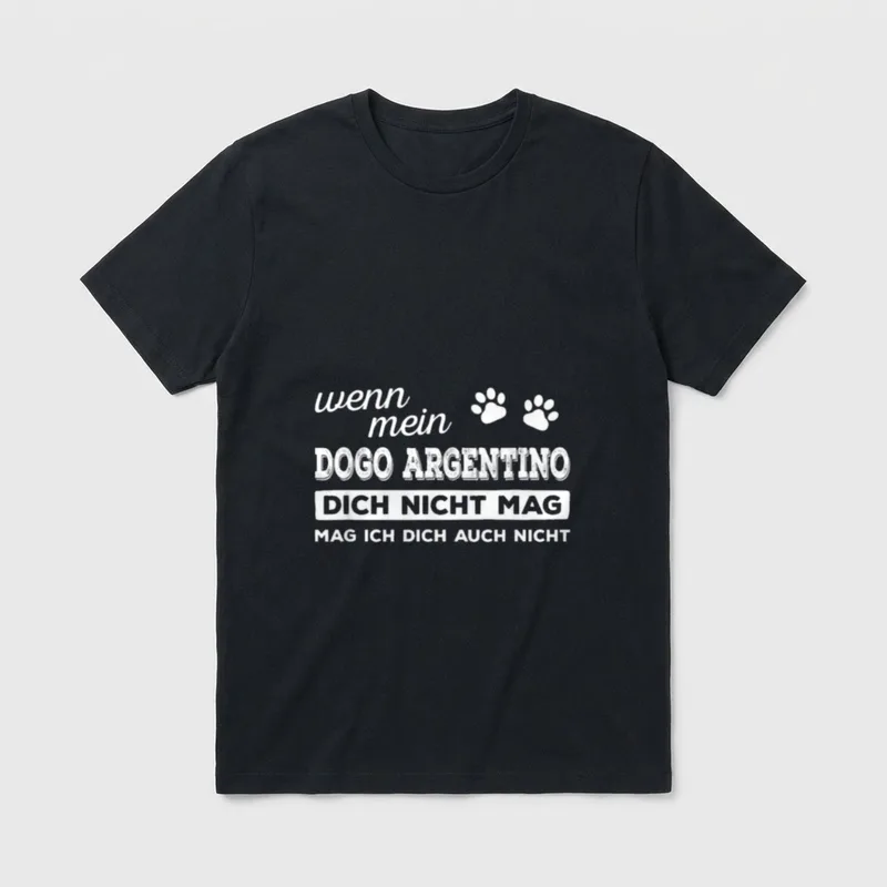 Dogo Argentino Doggen, Molosser & Herdenschutzhunde T-Shirt – Klassisches T-Shirt in Schwarz
