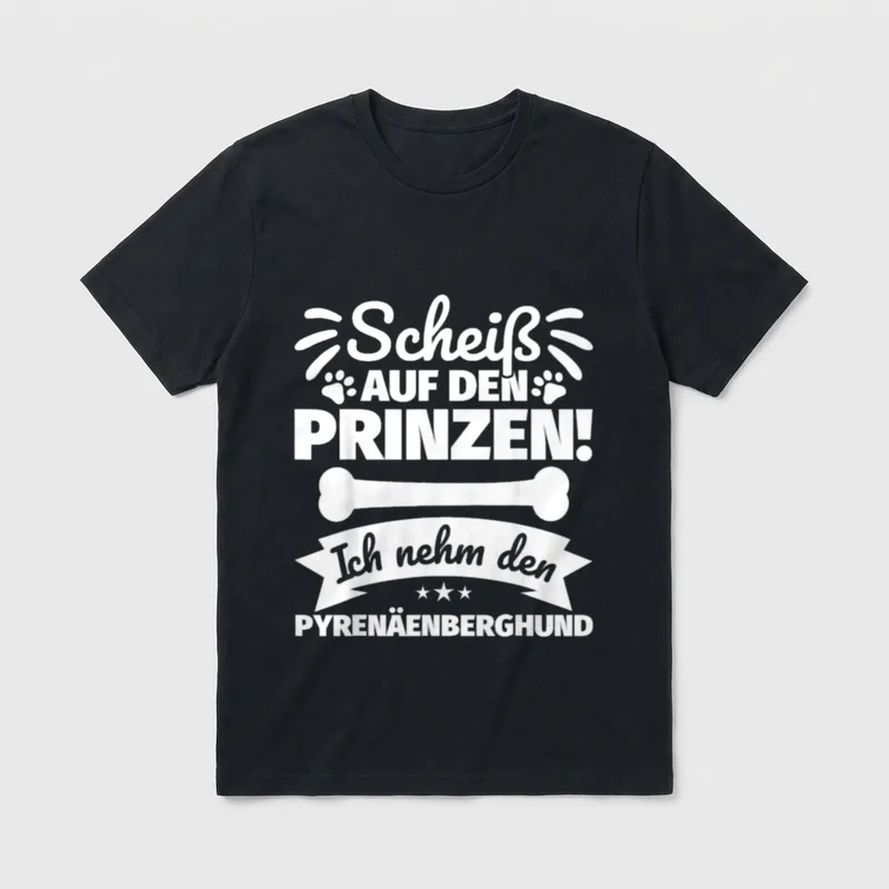 Pyrenäenberghund lustiger Spruch Frauchen T-Shirt – Klassisches T-Shirt in Schwarz