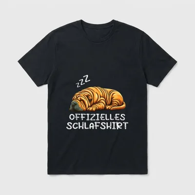 Offizielles Schlafshirt Shar pei T-Shirt – Klassisches T-Shirt in Schwarz