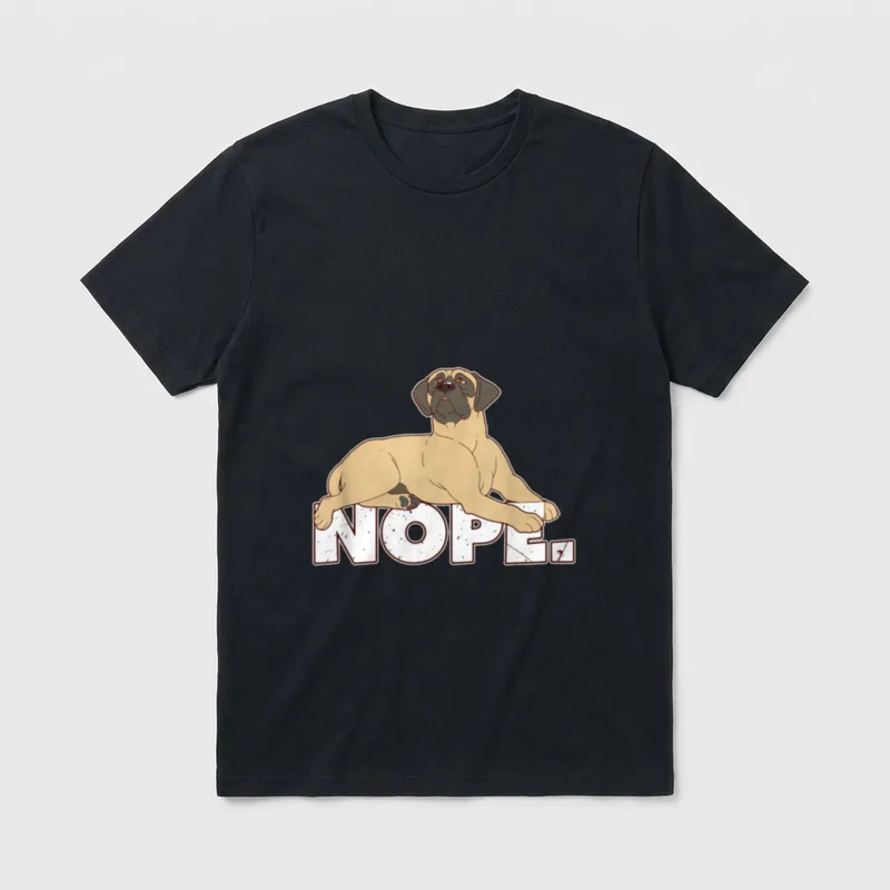 Lustiges Mastiff Englisch Mastiff T-Shirt – Klassisches T-Shirt in Schwarz