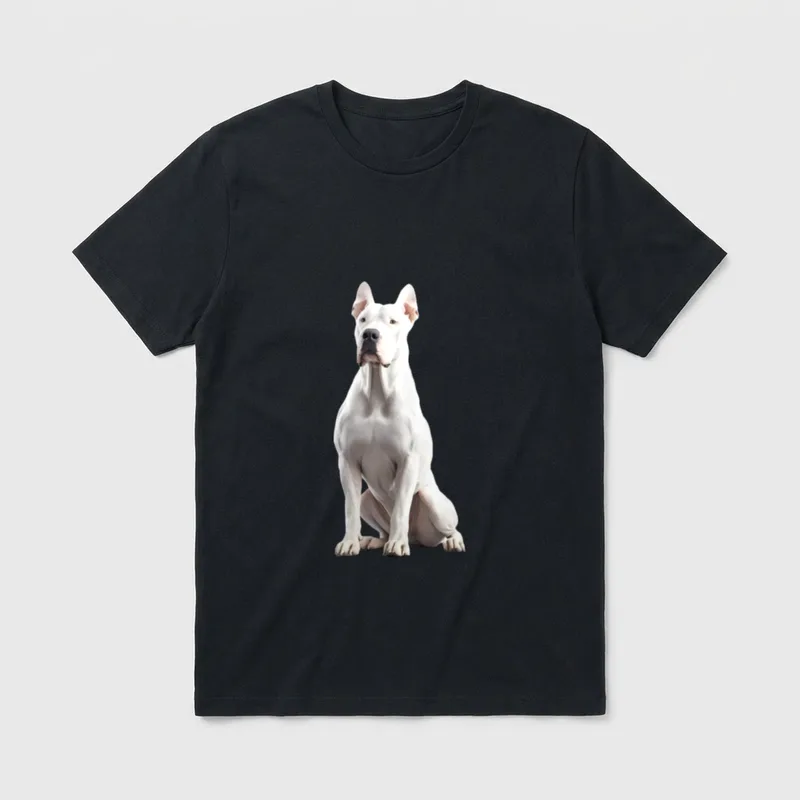 Dogo Argentino T-Shirt 0083 – Klassisches T-Shirt in Schwarz