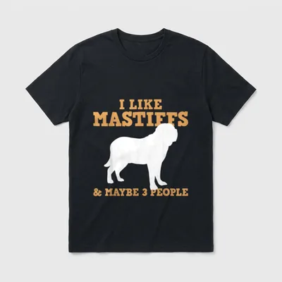 Mastiff T-Shirt – Klassisches T-Shirt in Schwarz