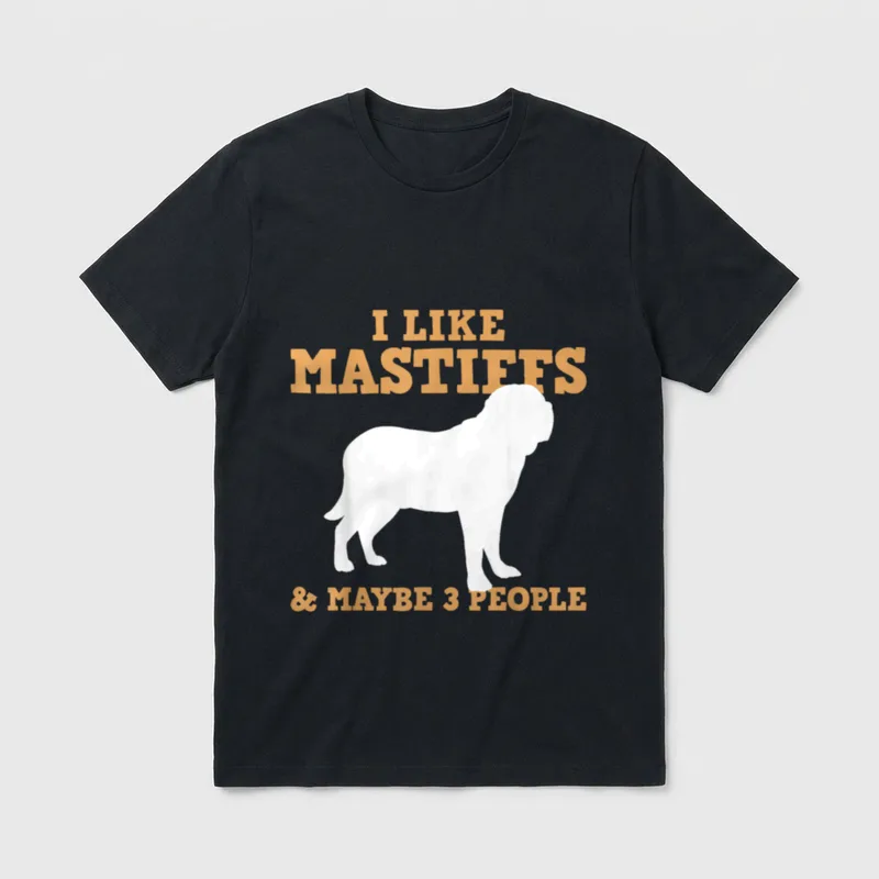 Mastiff T-Shirt – Klassisches T-Shirt in Schwarz