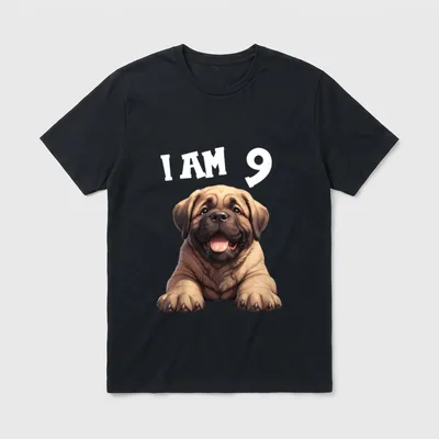 9 Jahre alt Boerboel T-Shirt – Klassisches T-Shirt in Schwarz