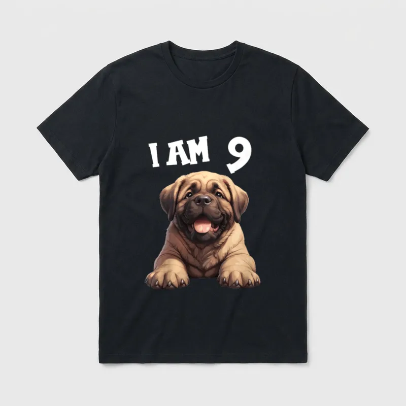 9 Jahre alt Boerboel T-Shirt – Klassisches T-Shirt in Schwarz