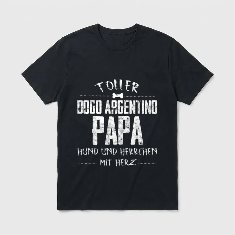 Toller Dogo Argentino Papa T-Shirt – Klassisches T-Shirt in Schwarz