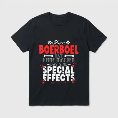 Boerboel hat keine Macken T-Shirt – Klassisches T-Shirt in Schwarz