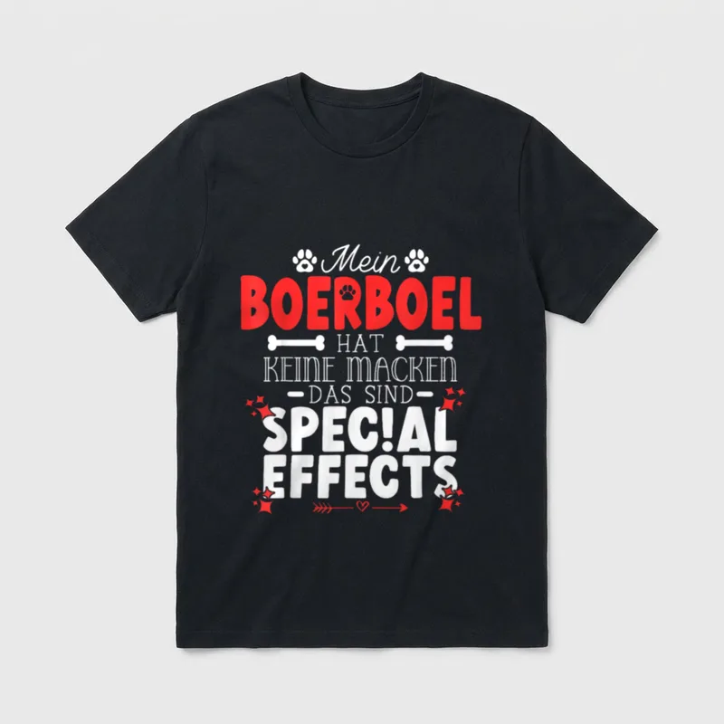 Boerboel hat keine Macken T-Shirt – Klassisches T-Shirt in Schwarz