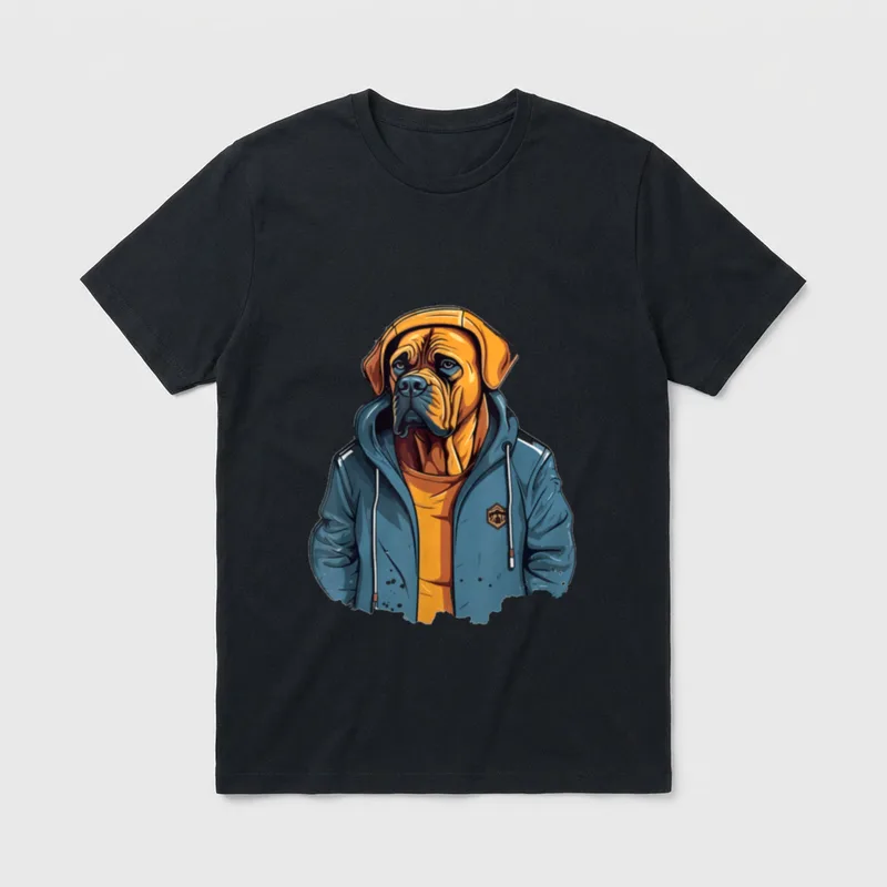 Boerboel Hund Herrchen Frauchen T-Shirt 0092 – Klassisches T-Shirt in Schwarz