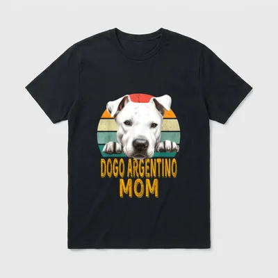 Dogo Argentino Mom Lustiges T-Shirt – Klassisches T-Shirt in Schwarz