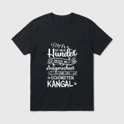 Kangal Kangal Mama HSH T-Shirt 0104 – Klassisches T-Shirt in Schwarz