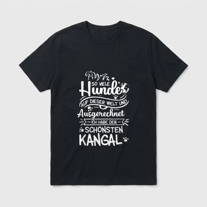 Kangal Kangal Mama HSH T-Shirt 0104 – Klassisches T-Shirt in Schwarz