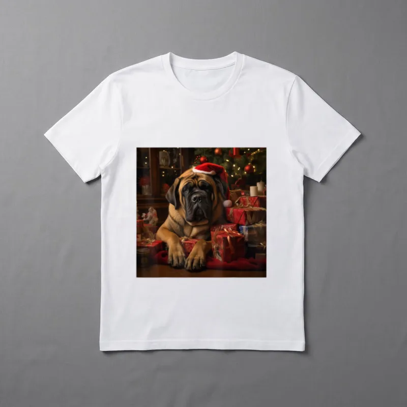 Weihnachten Englisch Mastiff Englisch T-Shirt – Klassisches T-Shirt in Schwarz