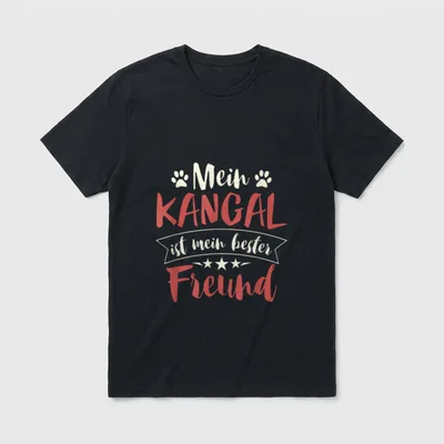 Kangal Kangal Mama HSH T-Shirt 0106 – Klassisches T-Shirt in Schwarz