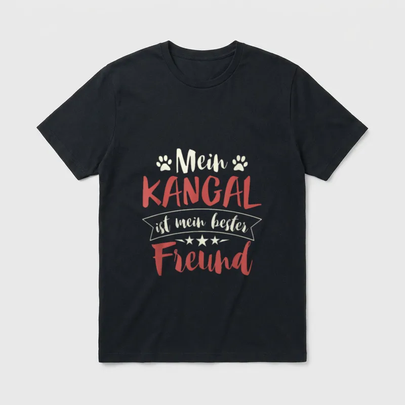Kangal Kangal Mama HSH T-Shirt 0106 – Klassisches T-Shirt in Schwarz