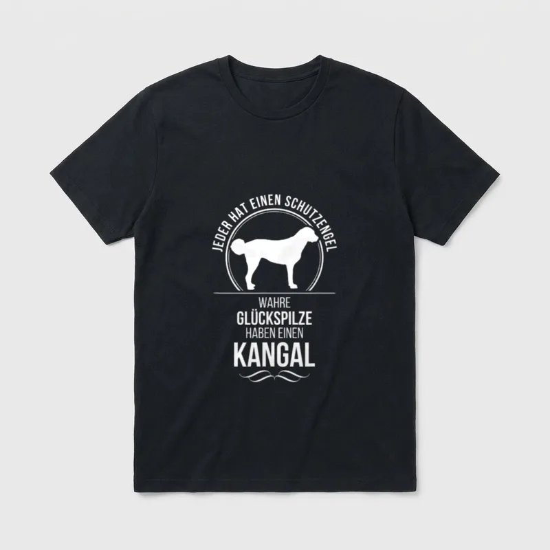 Kangal Schutzengel Hund Hunde T-Shirt 0110 – Klassisches T-Shirt in Schwarz