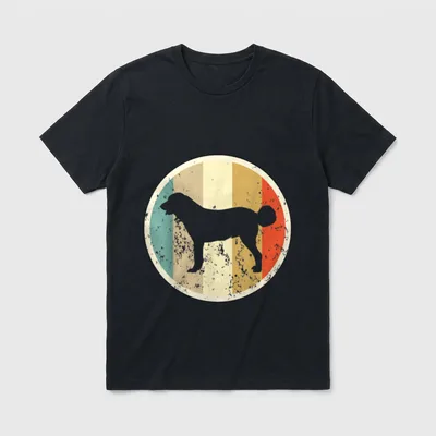 Retro Vintage Grunge Style Kangal T-Shirt – Klassisches T-Shirt in Schwarz