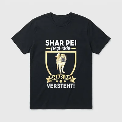 Hund Hundebesitzer Shar Pei T-Shirt – Klassisches T-Shirt in Schwarz