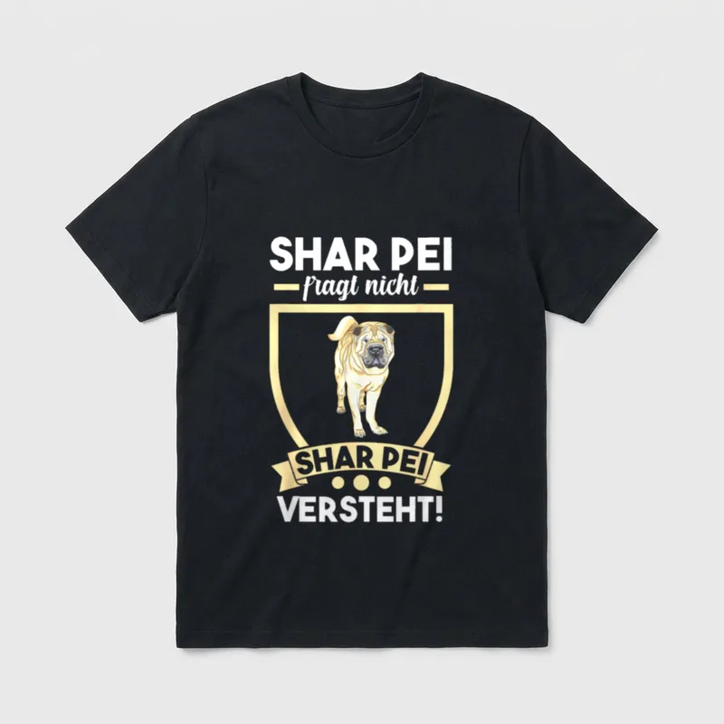 Hund Hundebesitzer Shar Pei T-Shirt – Klassisches T-Shirt in Schwarz