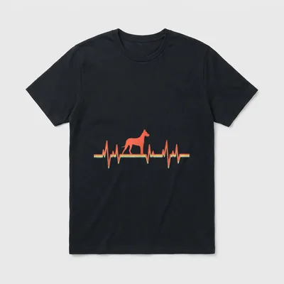 Deutsche Dogge T-Shirt 0121 – Klassisches T-Shirt in Schwarz