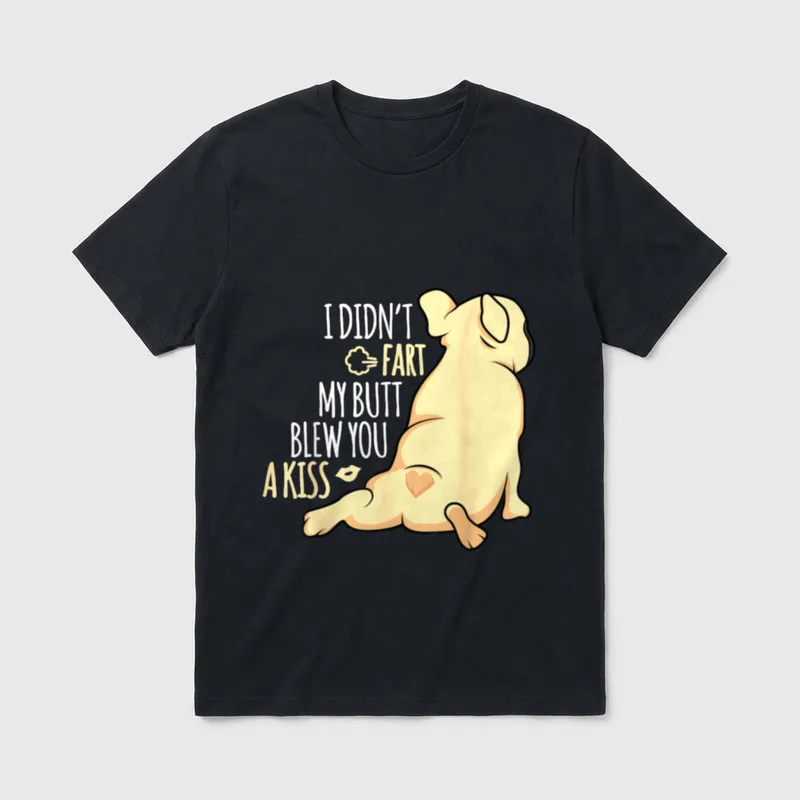 Französisches Bulldoggen Lustige T-Shirt – Klassisches T-Shirt in Schwarz